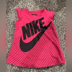 Nike Kids Pink Tank Top with Black Dots